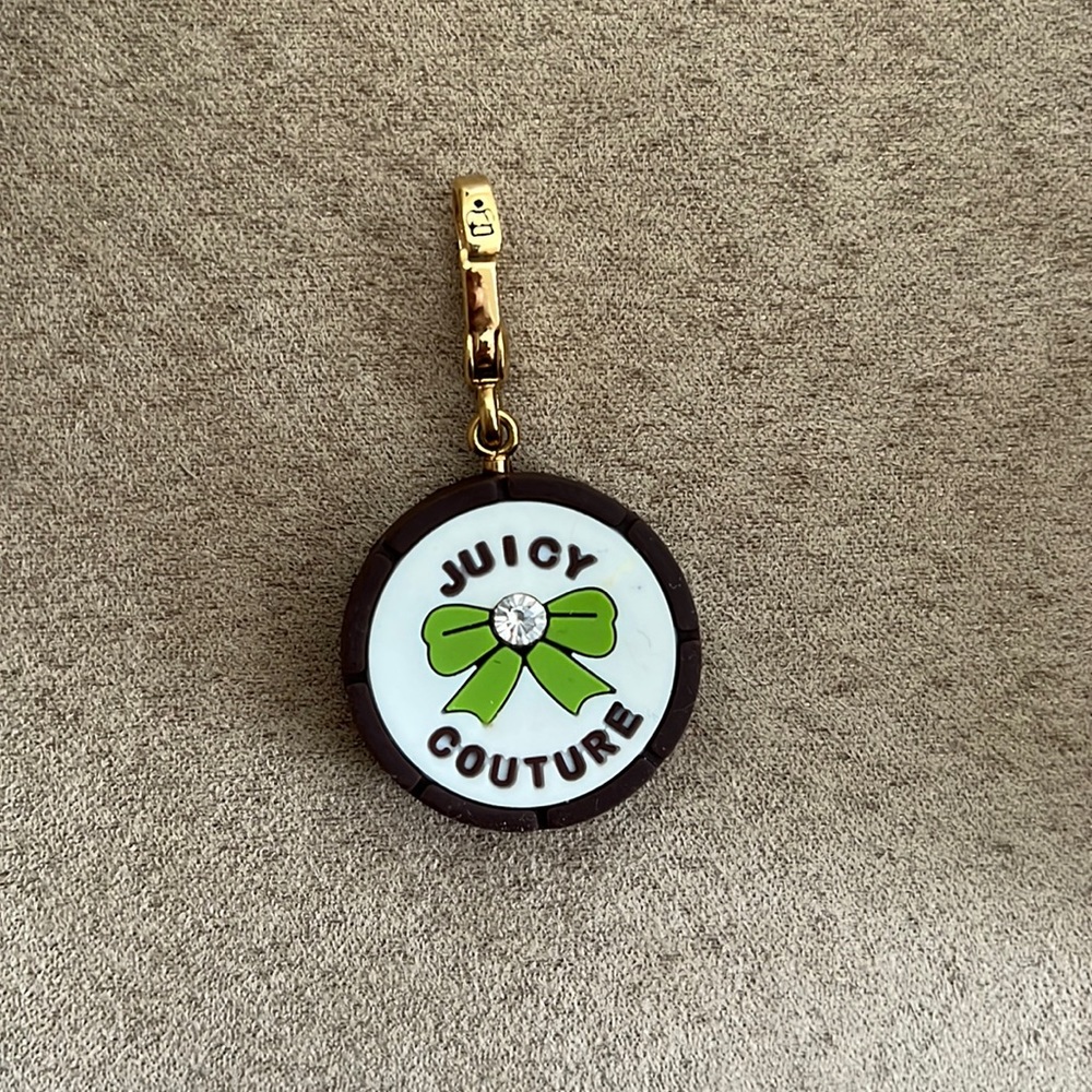 Juicy couture bow rubber charm